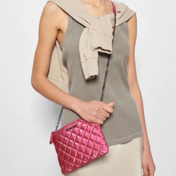 MZ Wallace Bags Mz Wallace Peony Pearl Ruby Quilted Crossbody Bag